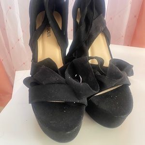 Black Wrap Around Heels